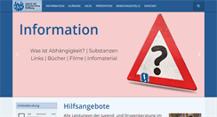 Desktop Screenshot of drogenberatung-wolfsburg.de